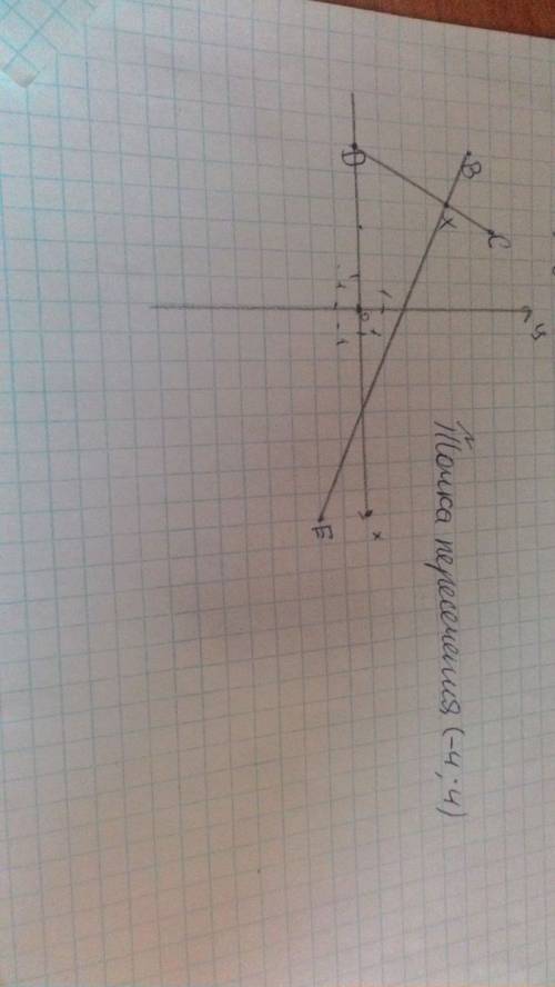 На координатной плоскости построй отрезок cd и be если c(-3; 6),d(-6; 0),b(-6; 5),e(8; -2).запиши ко