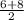 \frac{6+8} {2}