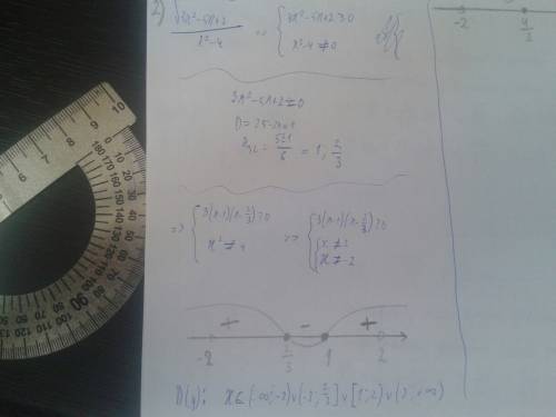 Решить, ! 1) решите неравенство 2) найдите область определения выражения