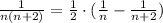 \frac{1}{n(n+2)} = \frac{1}{2} \cdot ( \frac{1}{n} - \frac{1}{n+2} )