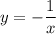 y=-\dfrac{1}{x}