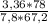 \frac{3,36*78}{7,8*67,2}