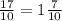 \frac{17}{10}=1\frac{7}{10}