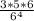 \frac{3*5*6}{ 6^{4} }