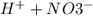 H^{+} + NO3^{-}