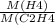 \frac{M(H4)}{M(C2H4}