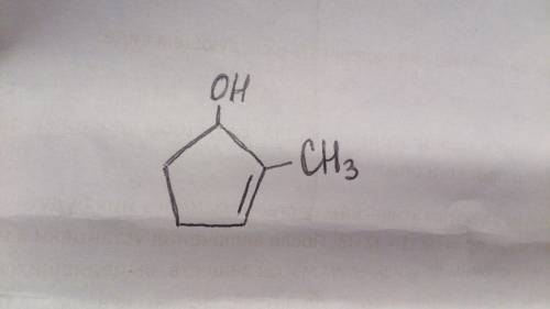 Структурная формула 2метилцикопентен-2-ол-1