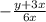 -\frac{y+3x }{6x }