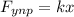 F_{ynp}=kx