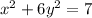 x^2+6y^2=7