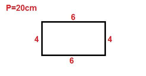 Построй прямоугольник с периметром 20 см, если одна сторона ровна 4 см. заранее !
