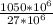 \frac{1050* 10^{6}}{27* 10^{6}}