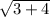 \sqrt{3+4}