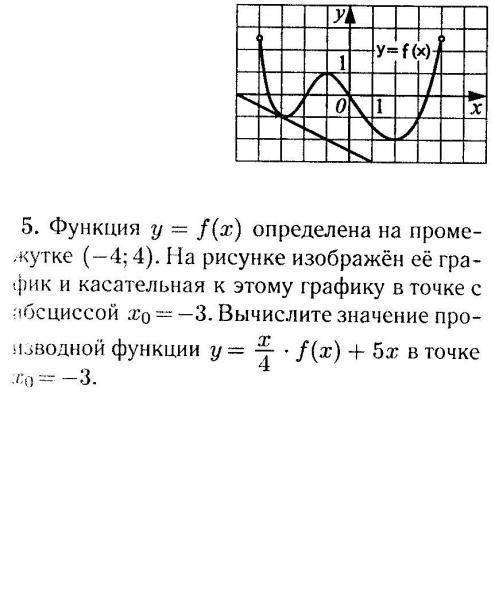 Функция у=f(x) определена на промежутке [-4; 4]