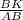 \frac{BK}{AB}