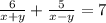 \frac{6}{x+y} + \frac{5}{x-y} =7&#10;