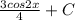 \frac{3cos2x}{4} + C