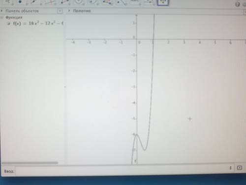 Постройте график : y=f(x) y=16x^3-12x^2-6