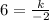 6= \frac{k}{-2}