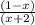 \frac{(1-x)}{(x+2)}