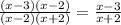 \frac{(x-3)(x-2)}{(x-2)(x+2)}= \frac{x-3}{x+2}