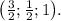 \big( \frac{3}{2}; \frac{1}{2}; 1 \big) .