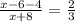 \frac{x-6-4}{x+8}=\frac{2}{3}