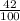 \frac{42}{100}