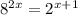 8^{2x} = 2^{x+1}