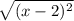 \sqrt{(x-2)^2}