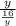 \frac{y}{ \frac{16}{y} }