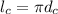 l_{c} = \pi d_{c}