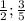 \frac{1}{2} ; \frac{3}{5}