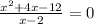 \frac{x^2+4x-12}{x-2}=0