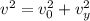 v^2=v_0^2+v_y^2