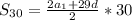 S_{30} = \frac{2a_1+29d}{2} *30