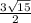 \frac{3 \sqrt{15} }{2}