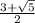 \frac{3+ \sqrt{5} }{2}