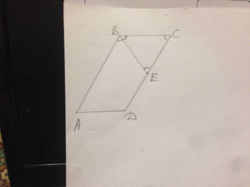 Дано: авсд параллелограмм. ве биссектриса = 2 см. угол све= 60 градусов. ав= 10 см. найти ад и дс!