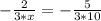 - \frac{2}{3*x}= -\frac{5}{3*10}