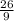 \frac{26}{9}