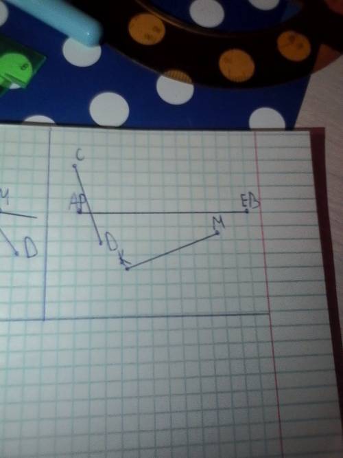 Начертить прямую аб и отрезки сd км и ре так чтобы отрезок сd пересекал прямую ав,отрезок км не пере