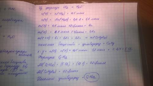 При сжигании 7,2 г органического вещества плотность паров которого по водороду равна 36, образовалос