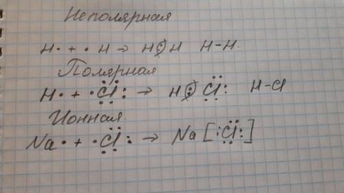 Напишите по три формулы соединений: а) с ионной связью б) с ковалентной неполярной связью б)с ковале