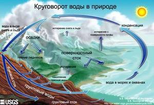 Что такое круговорот воды в природе