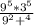 \frac{9^5*3^5}{9^2+^4}