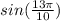 sin( \frac{13\pi}{10} )