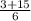 \frac{3+15}{6}