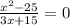 \frac{x^2-25}{3x+15} =0