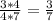 \frac{3*4}{4*7} = \frac{3}{7}